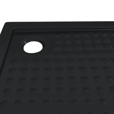 Brodzik prysznicowy z kropeczkami 90 x 90 x 4 cm ABS Czarny