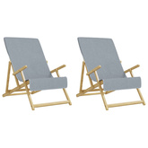 Ręczniki plażowe, 2 szt., szare, 60x135 cm, tkanina, 400 g/m?
