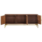 vidaXL Szafka pod TV, 120x30x46 cm, lite drewno mango