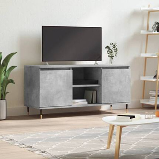 vidaXL Szafka pod TV, szarość betonu, 104x35x50 cm model standard