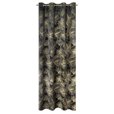 Zasłona Stella czarna 140x250