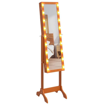 vidaXL Lustro stojące z LED, 34x37x146 cm