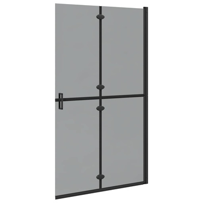 Ściana prysznicowa Walk-In Czarny 110 x 6,5 x 190 cm
