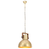Industrialna lampa wisząca, 25 W, mosiężna, okrągła, 40 cm, E27
