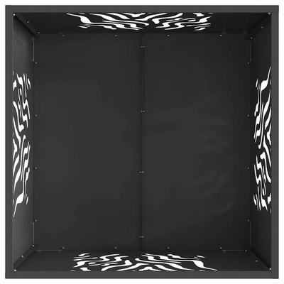 Kominek Czarny 60 x 60 x 40 cm Stal