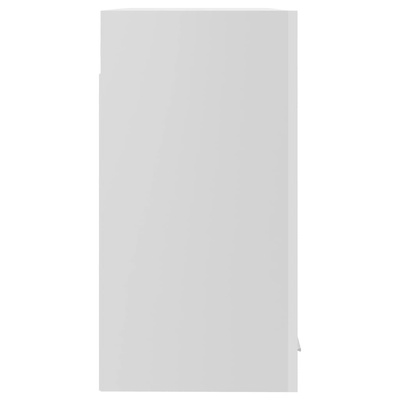 Szafka wisząca z szybą "Lyon" wysoki połysk biała 60x31x60 cm