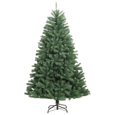 Sztuczna choinka zawiasowa ze stojakiem, zielona, 120 cm
