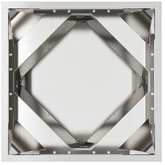 Donica 2 pcs Srebrny 40 x 40 x 40 cm Stal nierdzewna
