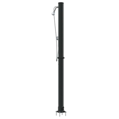 Prysznic słoneczny na świeżym powietrzu Czarny 217 cm