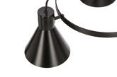 Lampa wisząca More czarno-złota metalowa 5-płomienna do salonu