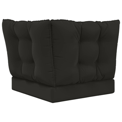 Poduszka do sofy na zewnątrz 3 pcs Czarny Poliester