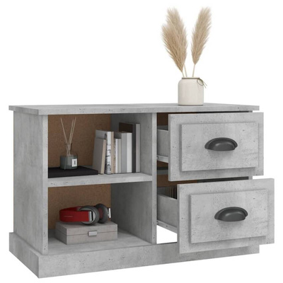 vidaXL Szafka pod TV, szarość betonu, 73x35,5x47,5 cm