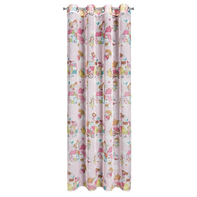 Zasłona Polly różowa 140x250