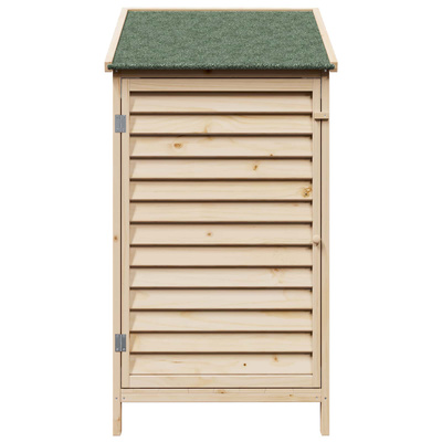 Shed ogrodowy naturalny 59 x 56 x 113,5 cm Drewno Świerkowe