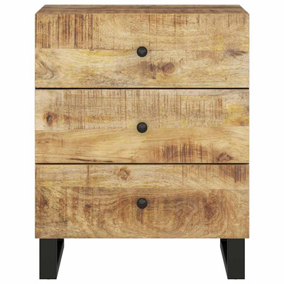 Szafka nocna, 50x33x62 cm, lite drewno mango