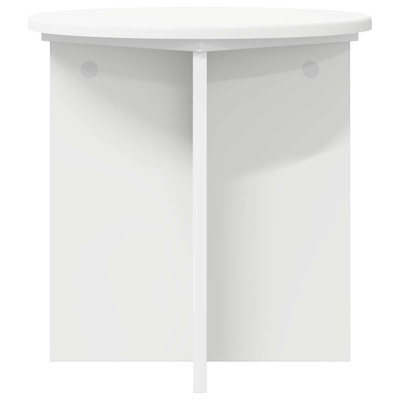 Stojak na rośliny 2 pcs Biały ?40 x 40 cm Drewno inżynieryjne