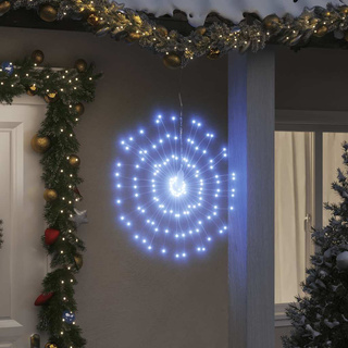 Ozdoby świąteczne ze 140 lampkami LED, 4 szt, zimna biel, 17 cm