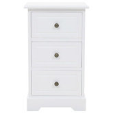 Szafka nocna, płyta MDF i drewno sosnowe, 35 x 32 x 59 cm