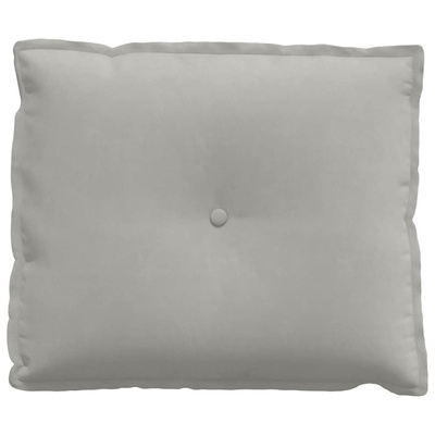 Poduszka na plecy Jasnoszary 60 x 50 cm Tkanina mikrofibrowa