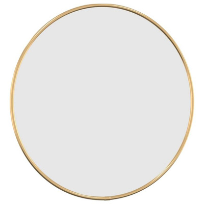 vidaXL Lustro ścienne, złote, Ø 40 cm, okrągłe