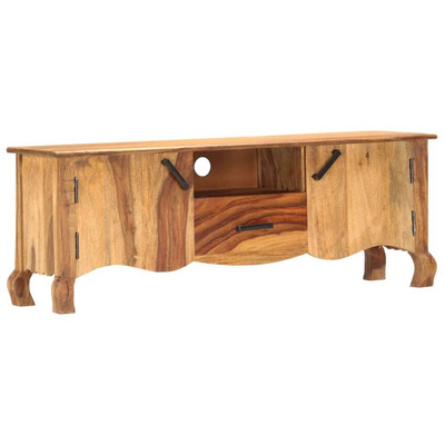 vidaXL Szafka pod TV, 115x30x42 cm, lite drewno sheesham