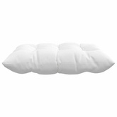 Poduszki na siedziska 4 pcs Biały 40 x 40 x 6 cm tkanina