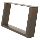 Nogi do stolika kawowego w kształcie litery U 2 szt. Naturalna stal 70x(30-31) cm Stal