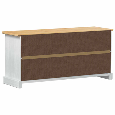 Szafka na buty Corona Biały 99 x 32 x 49 cm Lite drewno sosnowe