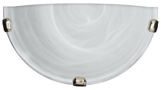 Lampa Sufitowa Candellux Duna 11-38671 Plafon1/2 Biały Uchwyt Chrom 60W