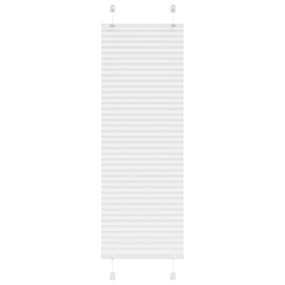 Roleta plisowana biała 50x150 cm Szerokość tkaniny 49,4cm