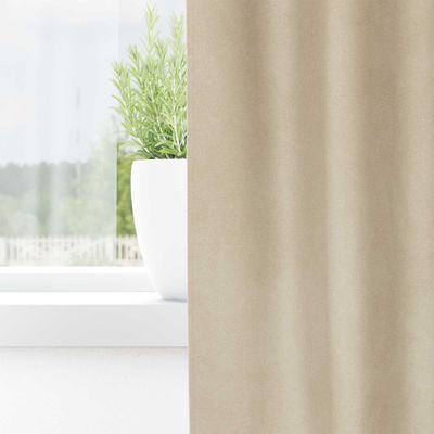 Zasłony zaciemniające 2 pcs Kremowy 140 x 175 cm Aksamit