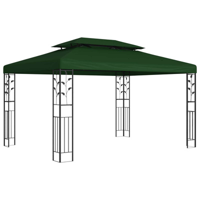 Altana 3,97 x 2,96 x 2,68 m zielony Poliester i Stal