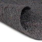 vidaXL Ręcznie wykonany dywan z juty, okrągły, 120 cm, ciemnoszary