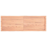 Blat, jasnobrązowy 160x50x(2-4)cm drewno z naturalną krawędzią