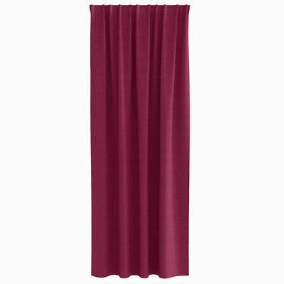 Firany blackout z kółkami 2 pcs Czerwone wino 225 x 140 cm