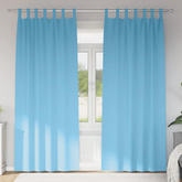 Firany blackout z kółkami 2 pcs Jasnoniebieski 245 x 140 cm