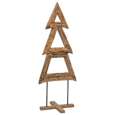 Choinka z podstawą Brązowy 90 cm Lite drewno tekowe