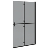 Ściana prysznicowa Walk-In Czarny 110 x 6,5 x 190 cm