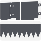 Krawężnik do trawnika 10 szt. 103 x 15 cm Stal antracytowy
