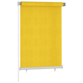 vidaXL Roleta zewnętrzna, 100x140 cm, żółta, HDPE