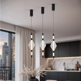 VITA lampa wisząca czarny 7,5W LED 2700K 2 x klosz bezbarwny