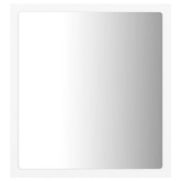 vidaXL Lustro łazienkowe LED, białe, 40x8,5x37 cm, akryl