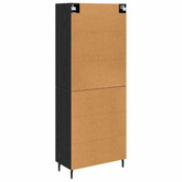 Highboard 2 szt. Czarny Dąb 69,5 x 34 x 180 cm