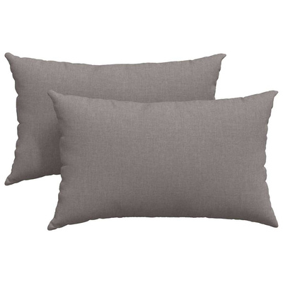 Poduszki na sofę 2 pcs Ciemnoszary 50 x 30 cm tkanina