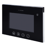 Monitor głośnomówiący czarny 7cali stacja + kamera