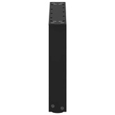 Nogi do stolika kawowego w kształcie litery U 2 szt. Czarne 50x(30-31) cm Stal