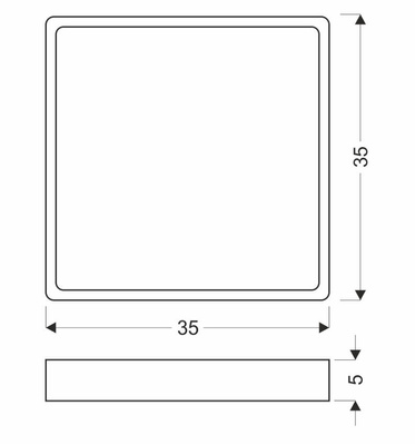Plafon sufitowy LED QUATTRO czarny – kwadratowy ze szklanym kloszem – minimalistyczna lampa sufitowa