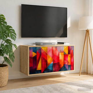 Szafka na telewizor montowana na ścianie HEESCH 69 x 33 x 40 cm