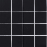 Poduszka na ławkę ogrodową, czarna w kratkę, 120x50x7 cm