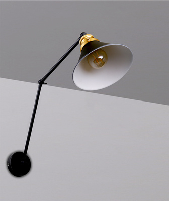 Fundo lampa kinkiet czarny+złoty 1X40 E27 klosz czarny 21-05908